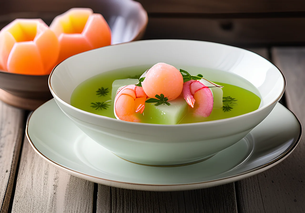 Iced Melon-Cucumber Soup