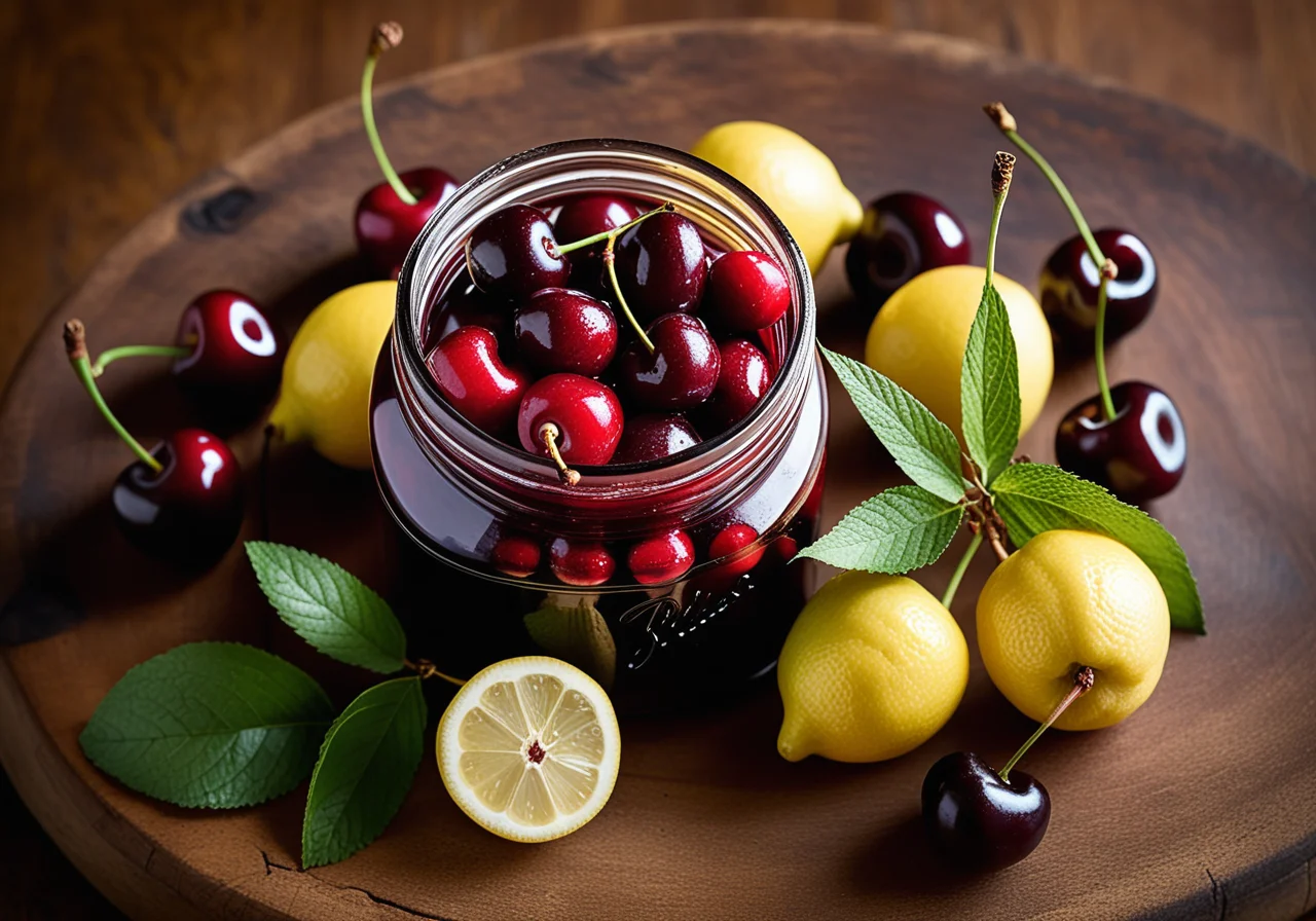 Preserved cherries