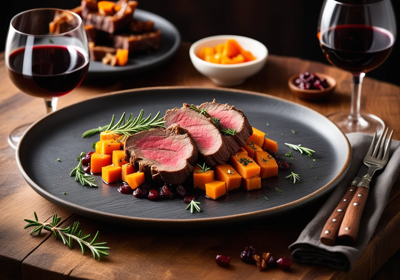 Wild Boar Steaks with Juniper Sauce