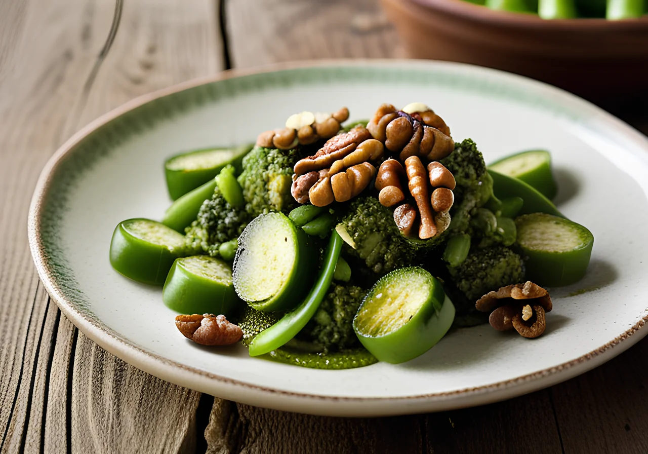 Vegetable Stir-Fry with Pesto