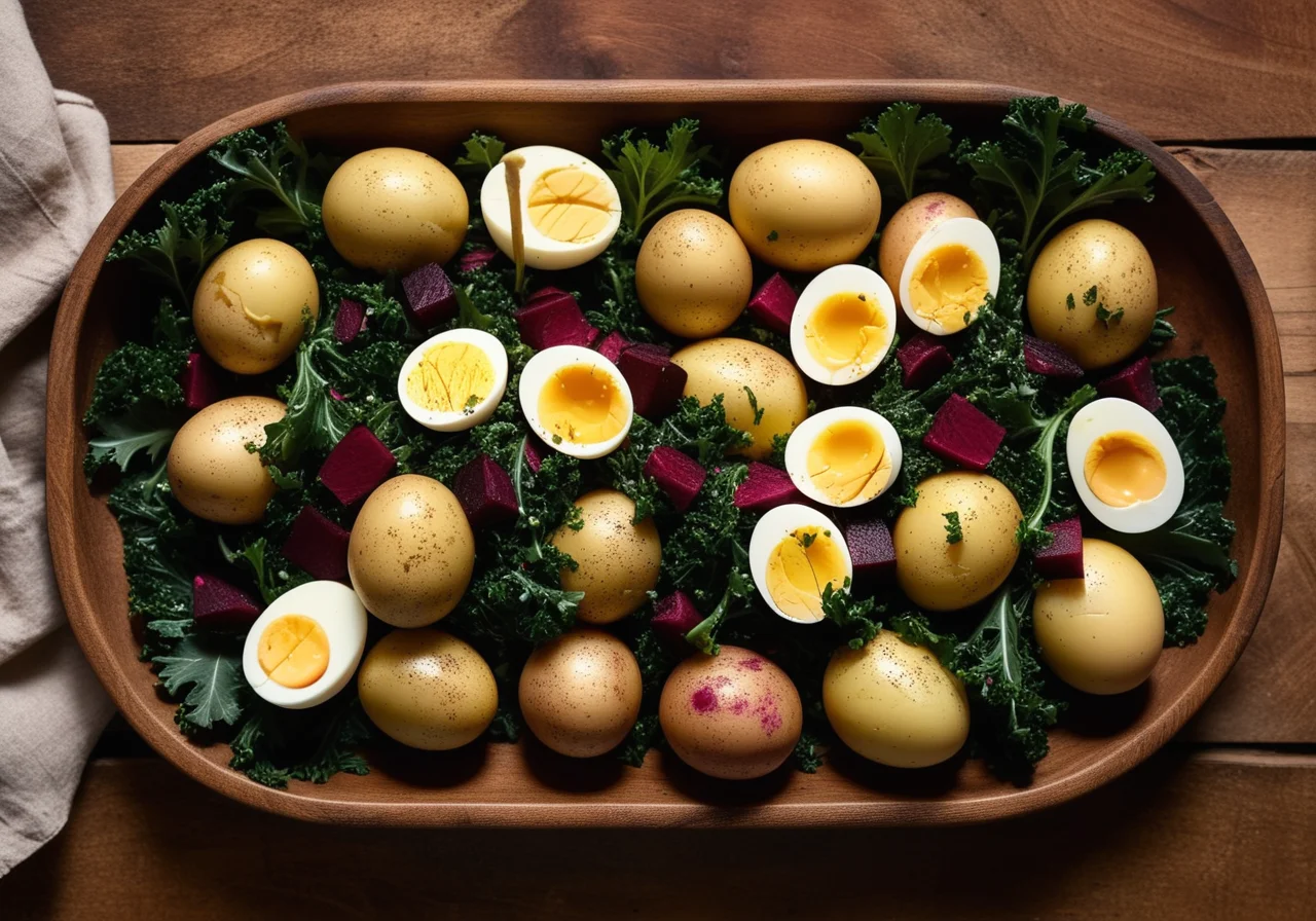 Vegetable Salad with Egg