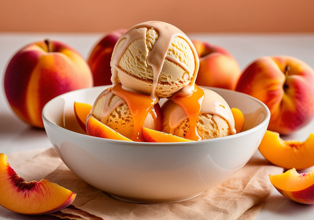 Apricot-Peach Ice Cream