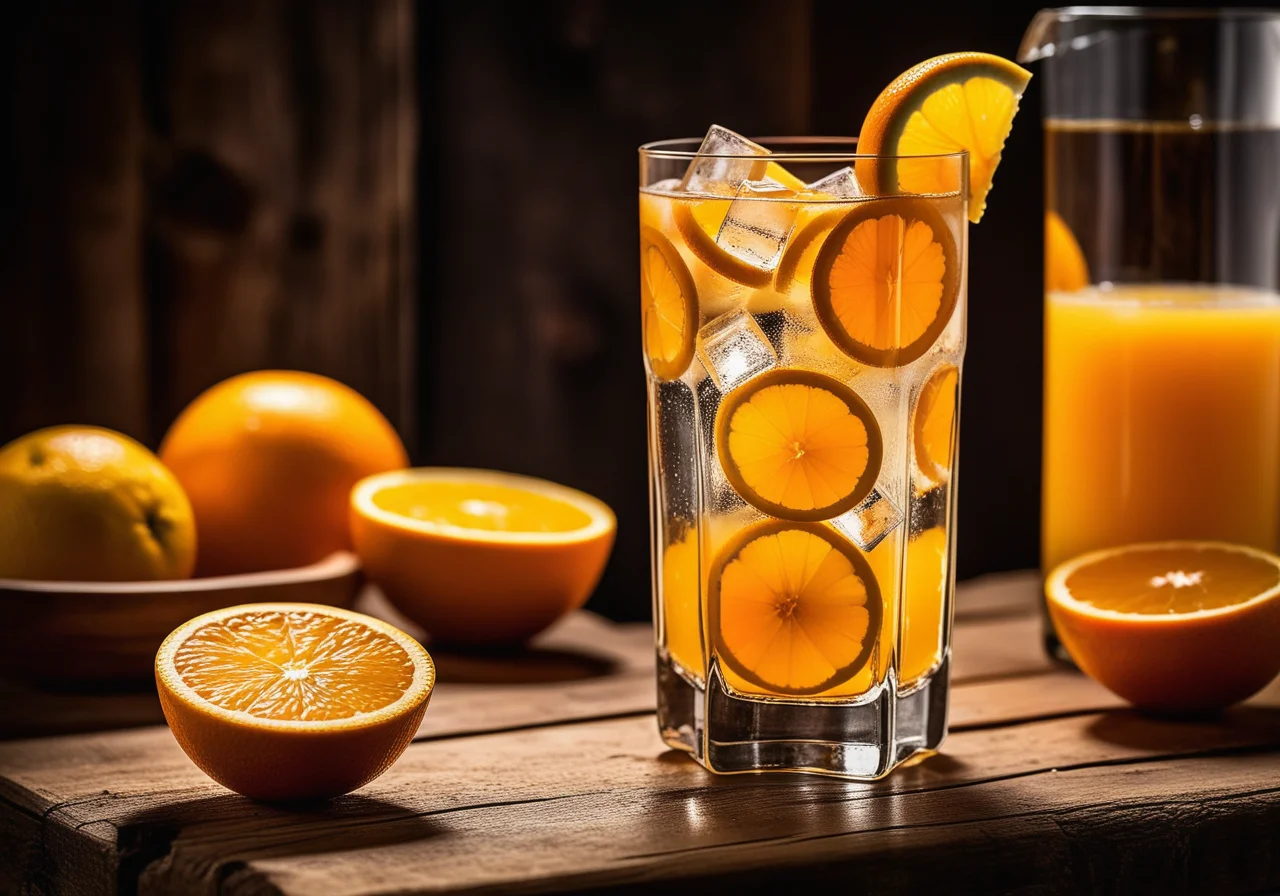 Alkoholfreier Orangendrink
