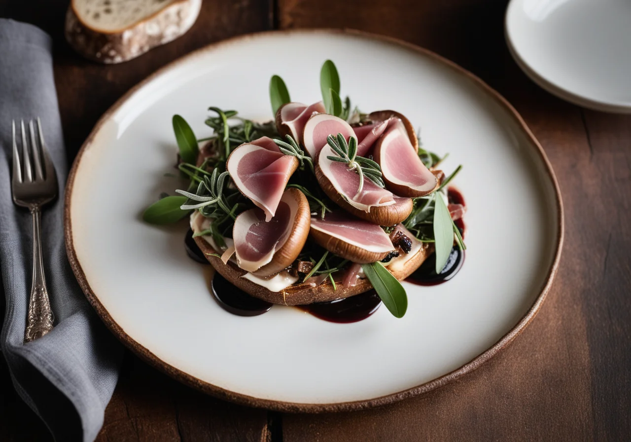 Mushroom Saltimbocca