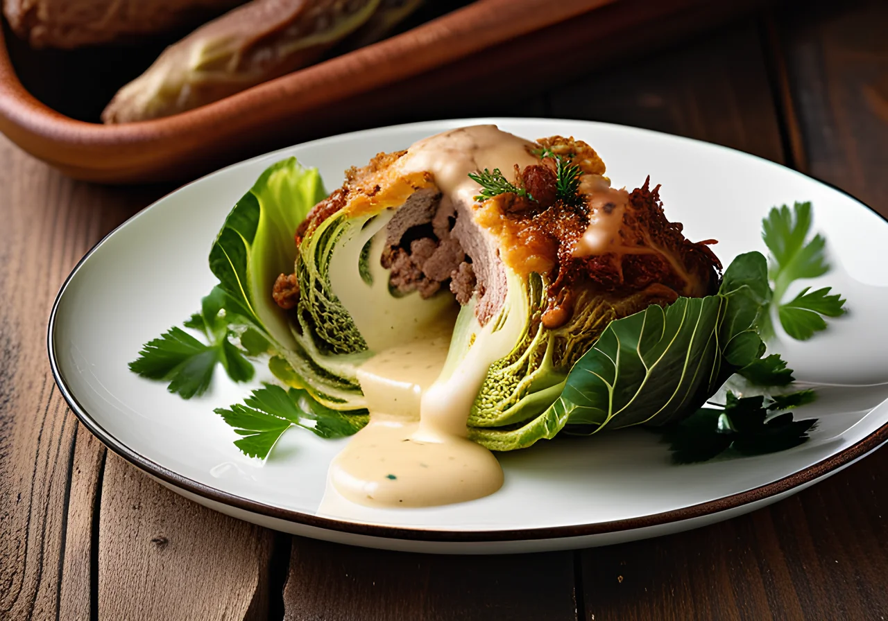 Stuffed Savoy Cabbage