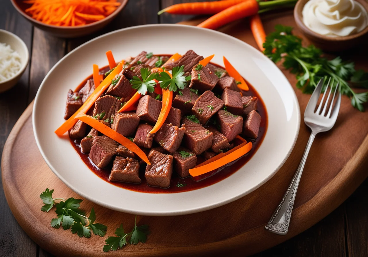 Paprika Beef Strips with Vegetables