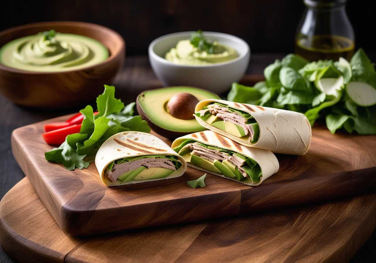 Avocado and Turkey Wraps