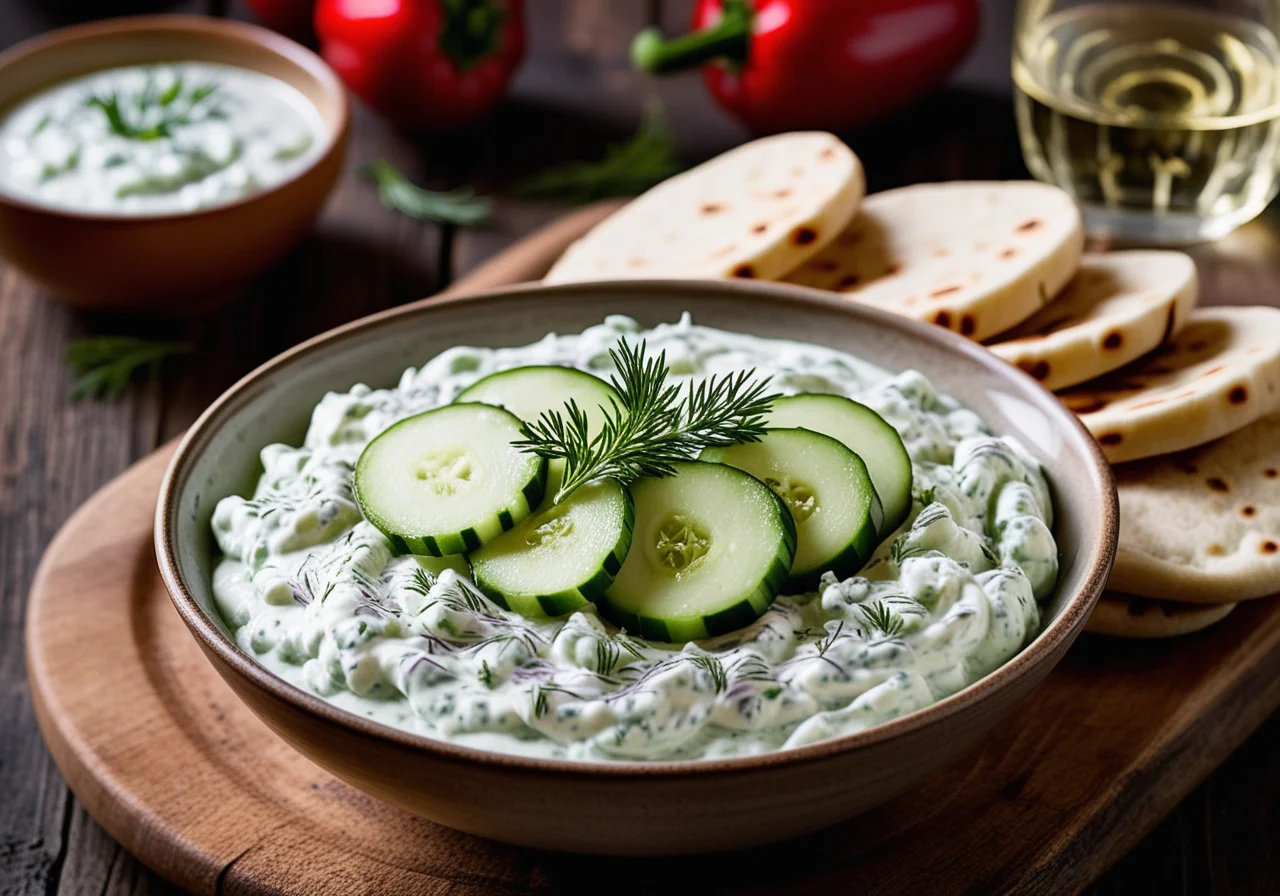 Zaziki with Flatbread