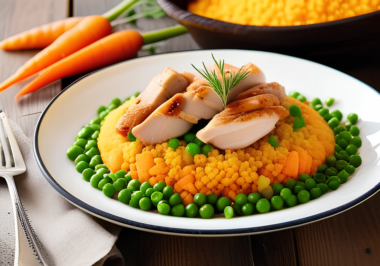 Vegetable Couscous with Chicken