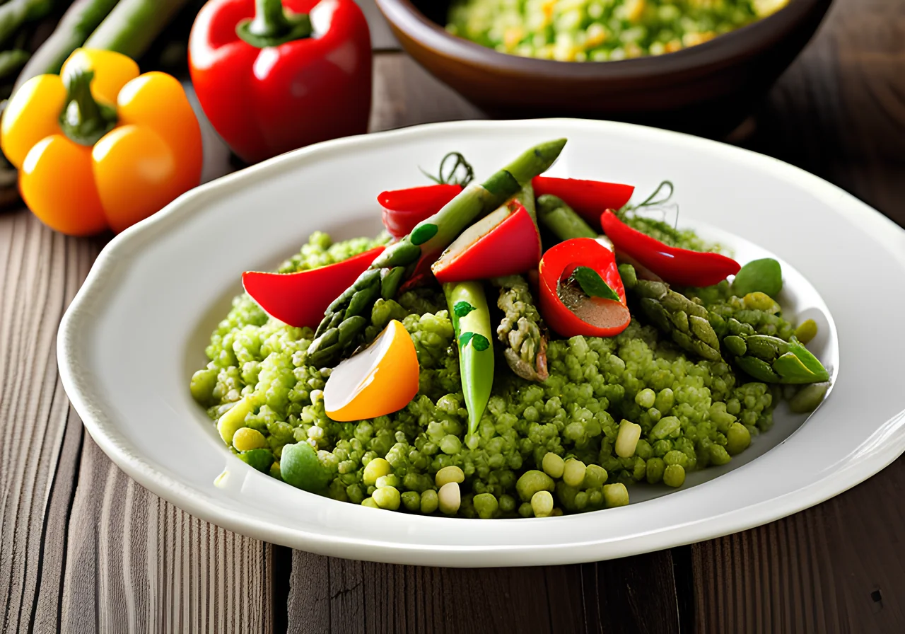 Couscous Asparagus Salad with Mint