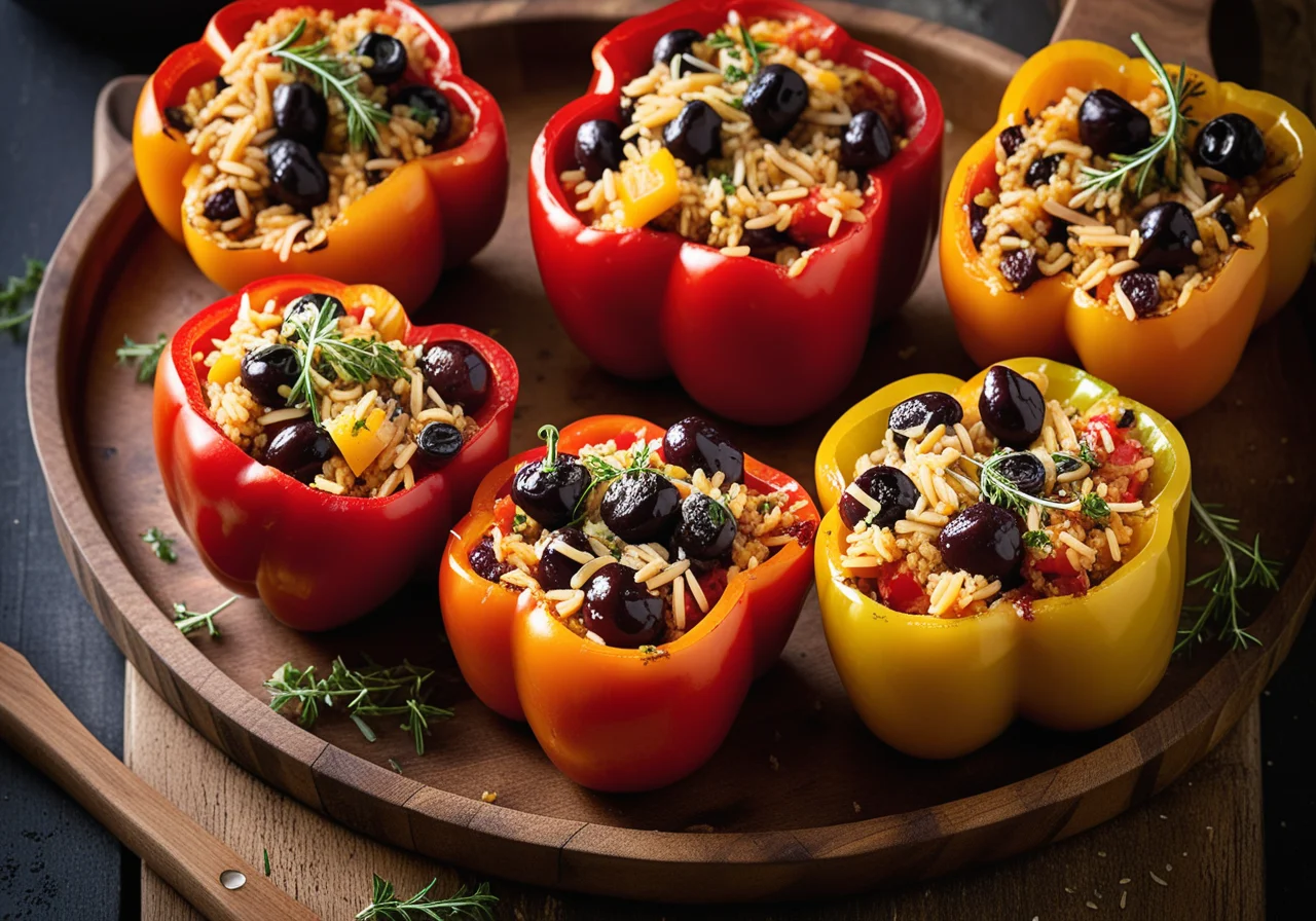 Stuffed Bell Peppers with Rice