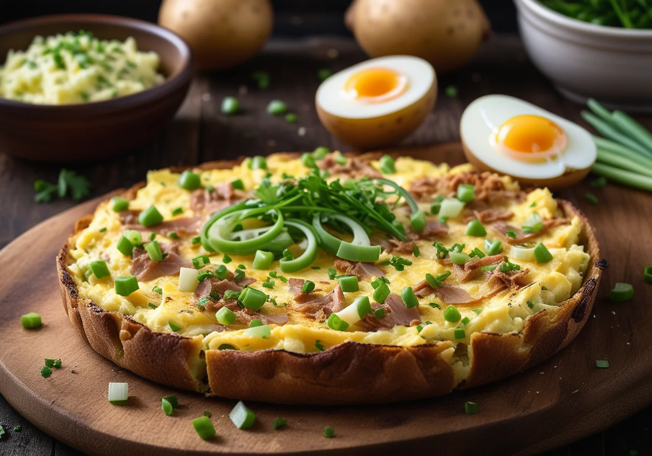 Potato Tuna Omelette