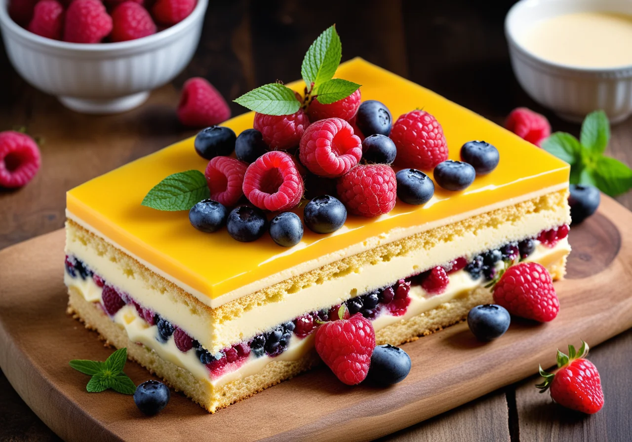 Fruit Cake from Sponge Batter