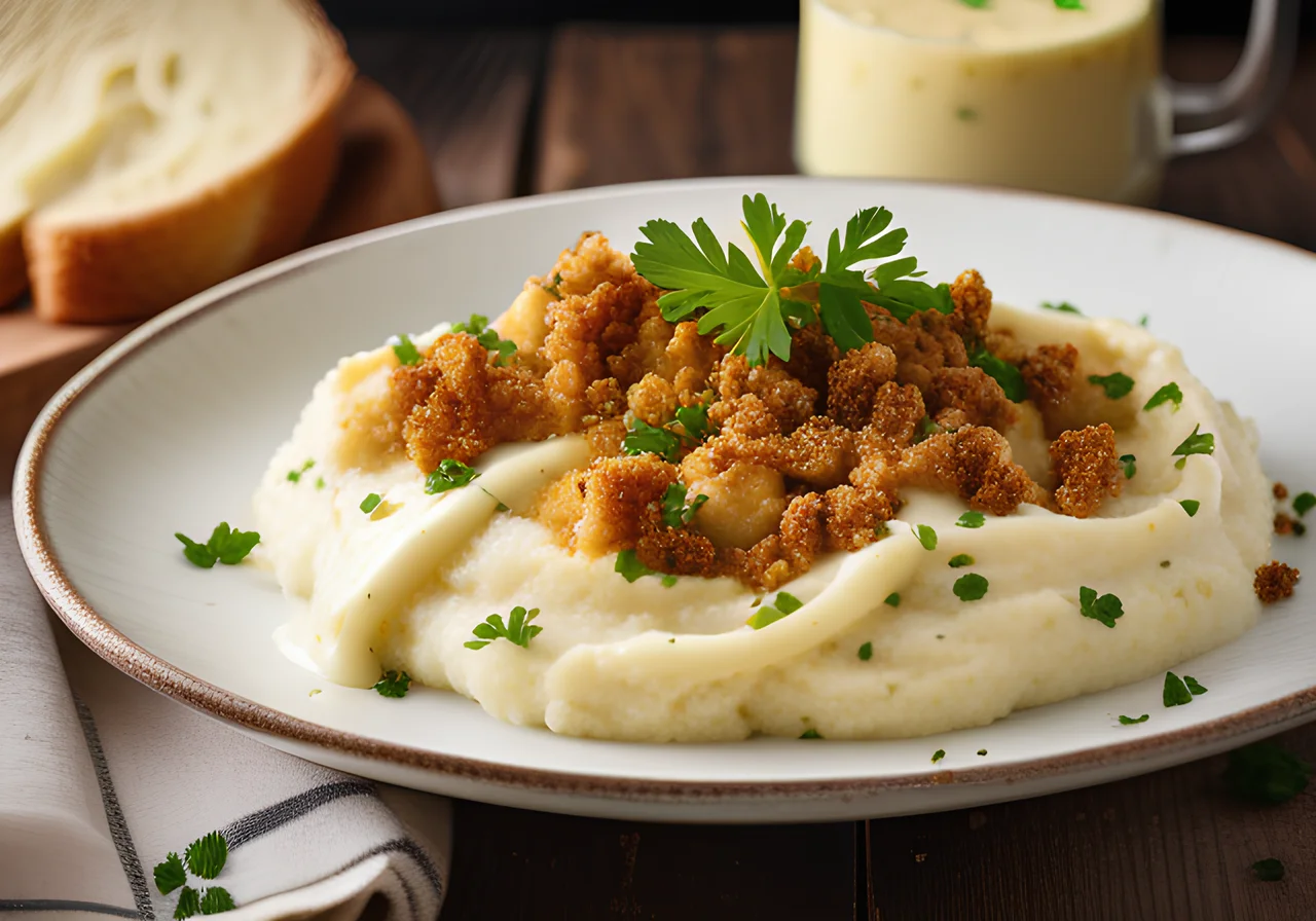 Mashed Potatoes with Breadcrumb Butter