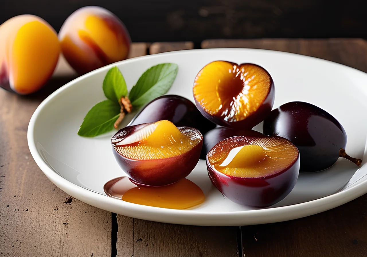 Caramelized Oven Plums