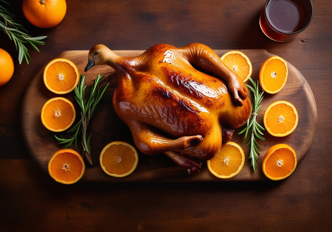 Duck with Orange Filling