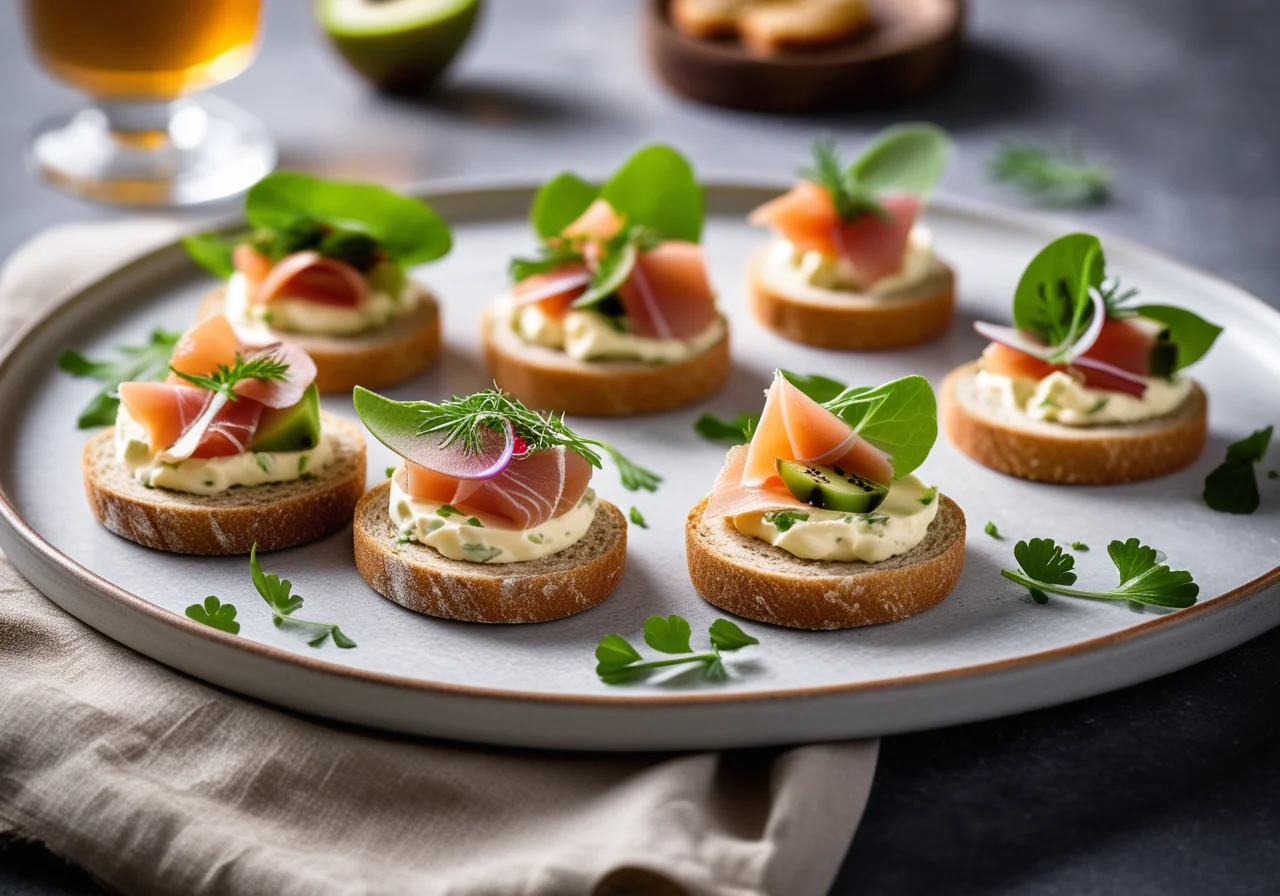 Smoked Fish Canapés