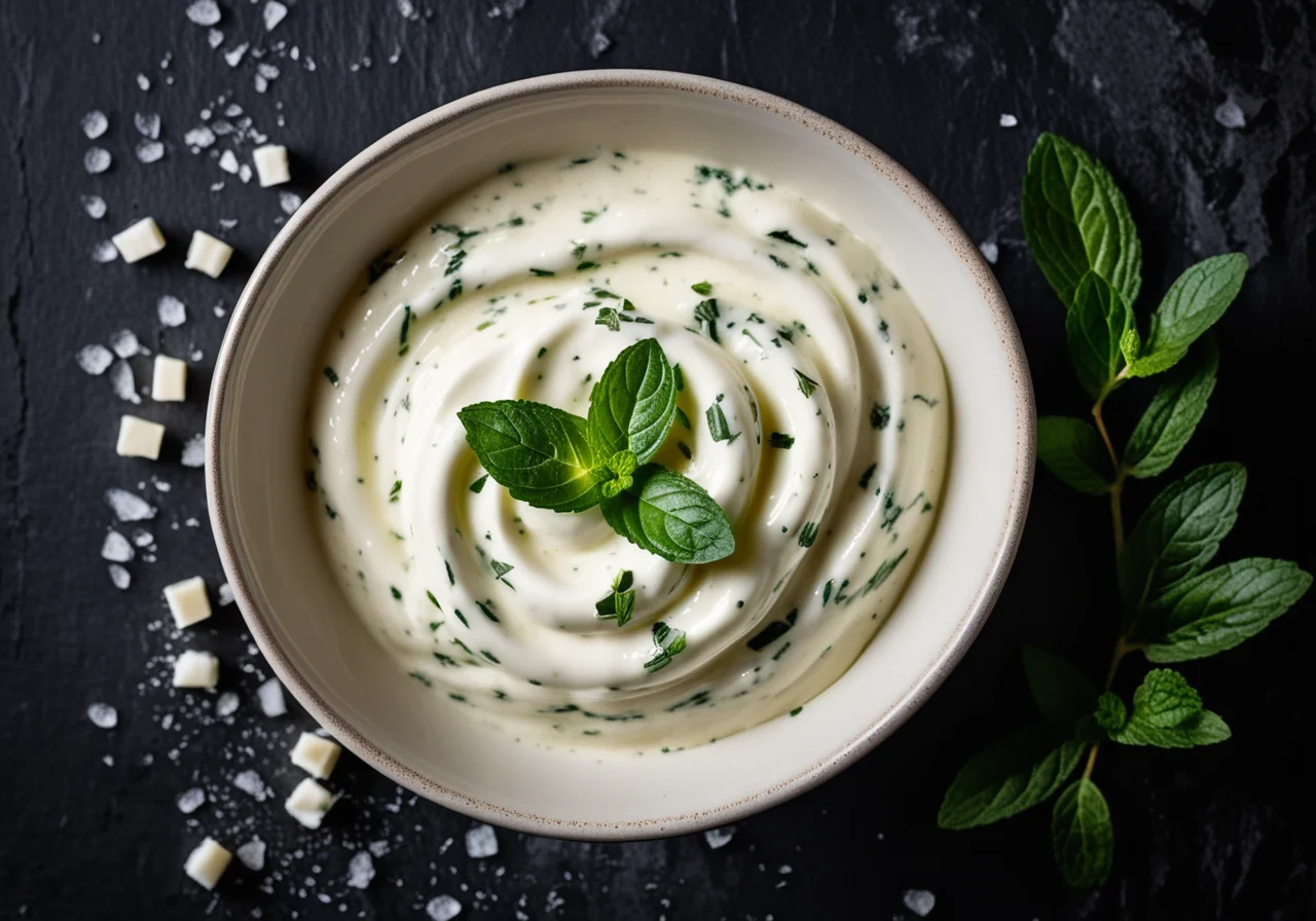 Yogurt with Garlic and Cucumber