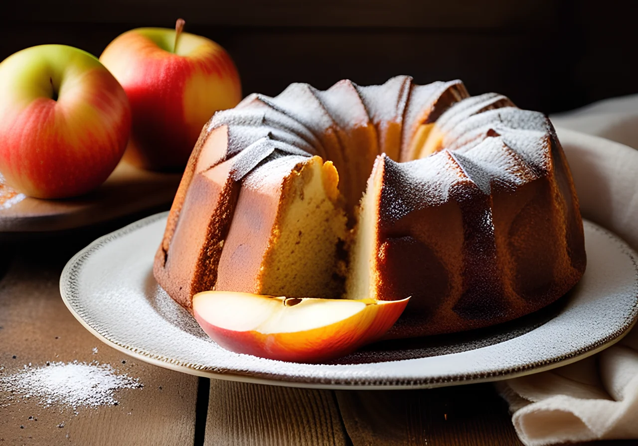 Grandma's Apple Cake with Creamed Dough