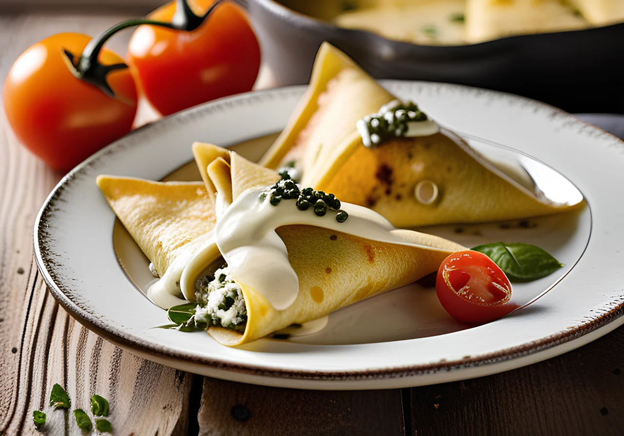 Spinach and Ricotta Crepes