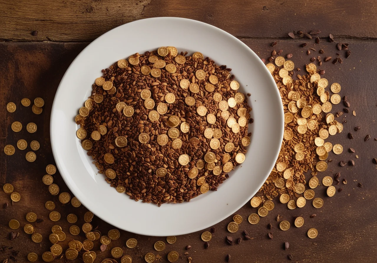 Coriander Coins with Almonds