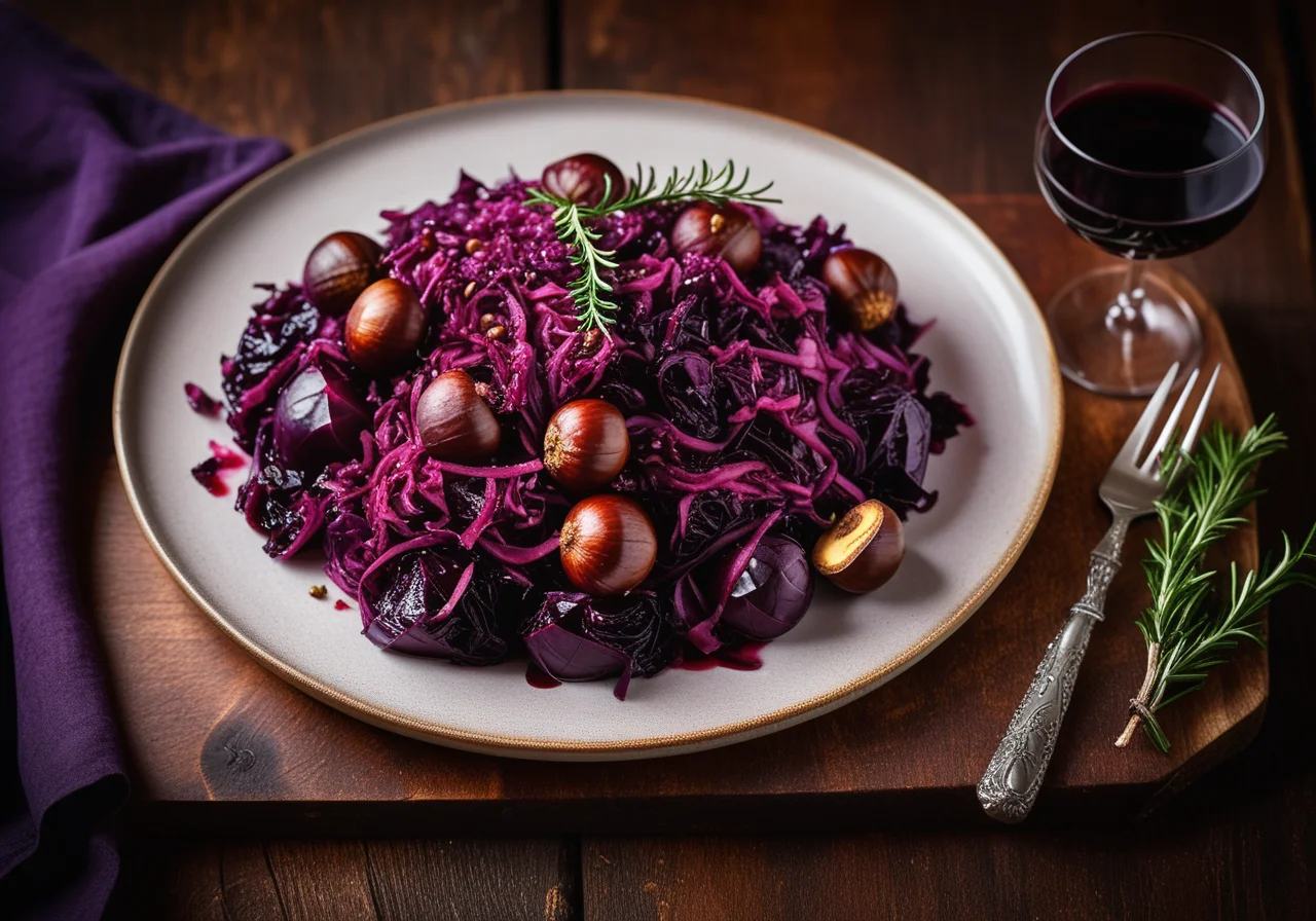 Red Cabbage with Chestnuts