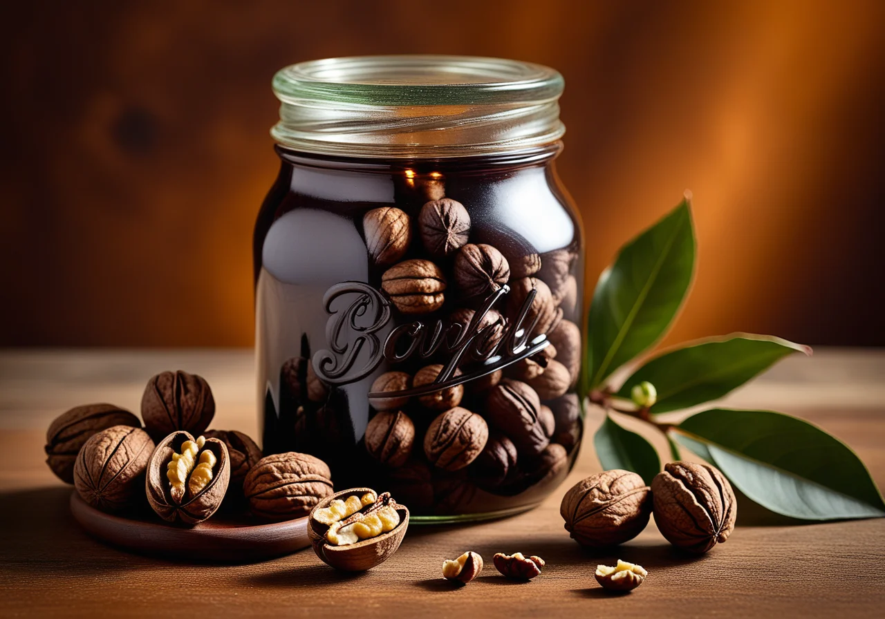 Unripe Pickled Walnuts