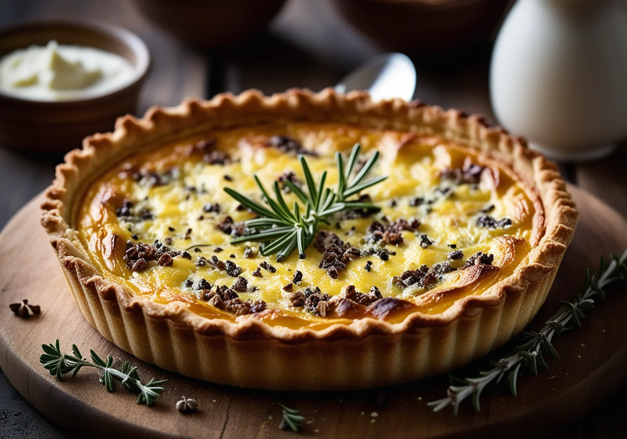 Leek Quiche with Stilton