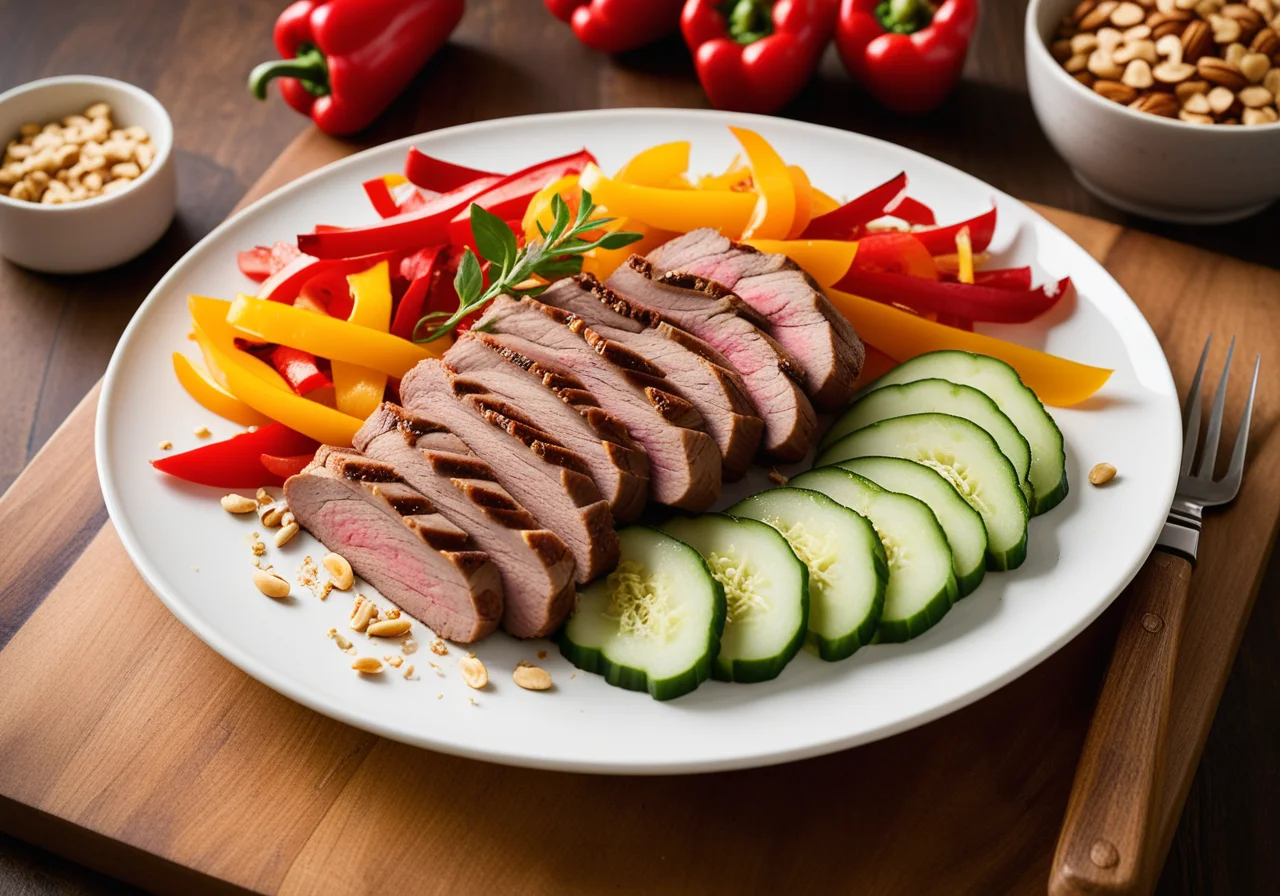 Steak and Cucumber Salad with Coriander