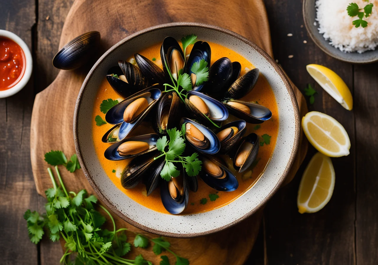 Mussels with Spicy Sauce