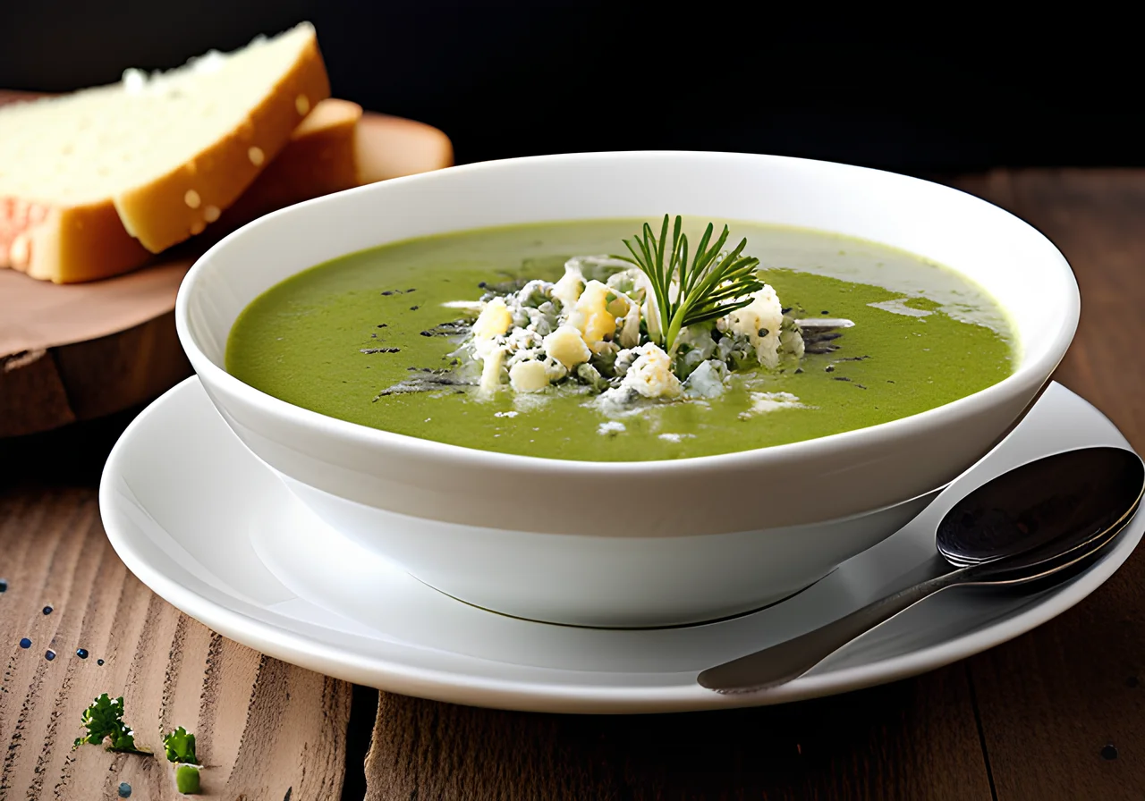 Broccoli Cream Soup with Cheese