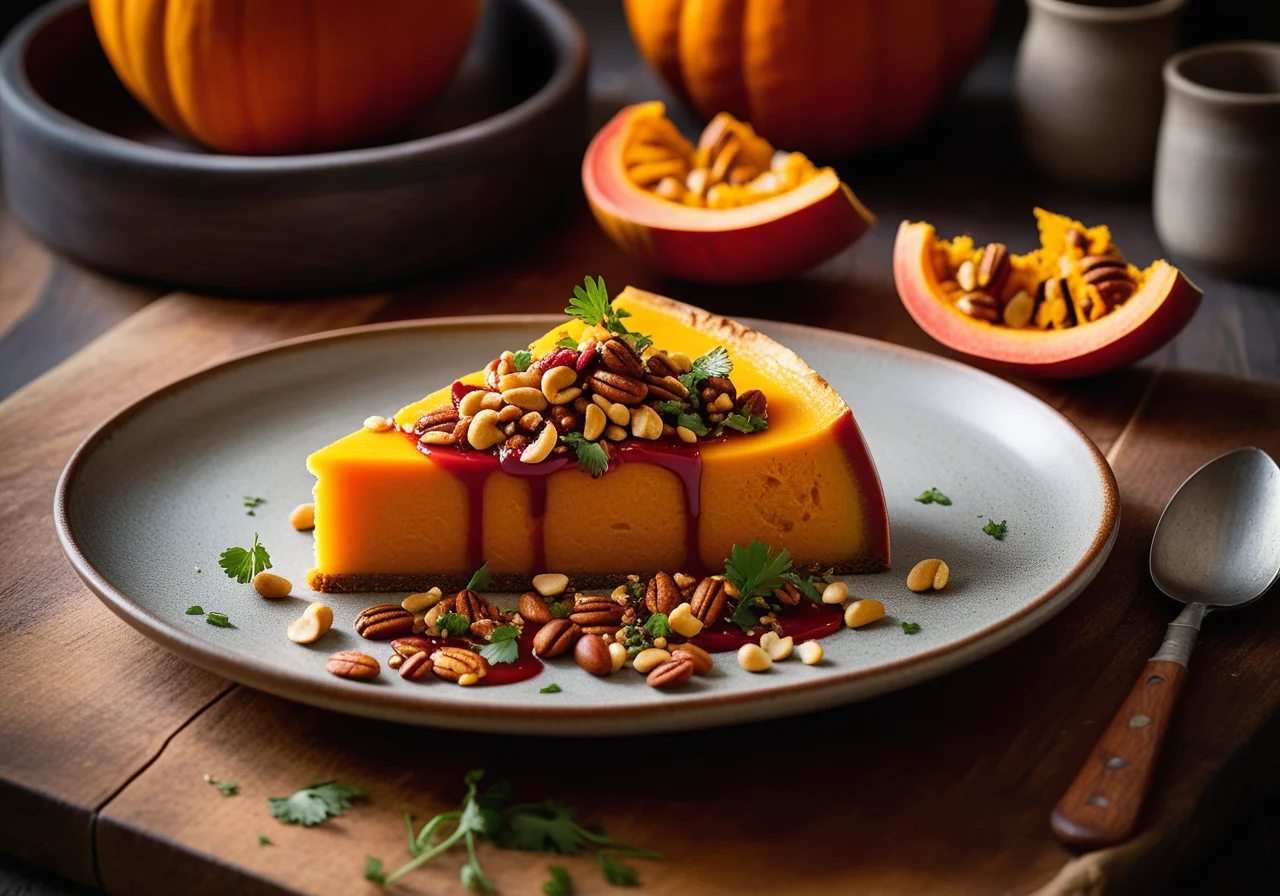 Baked Pumpkin with Dressing