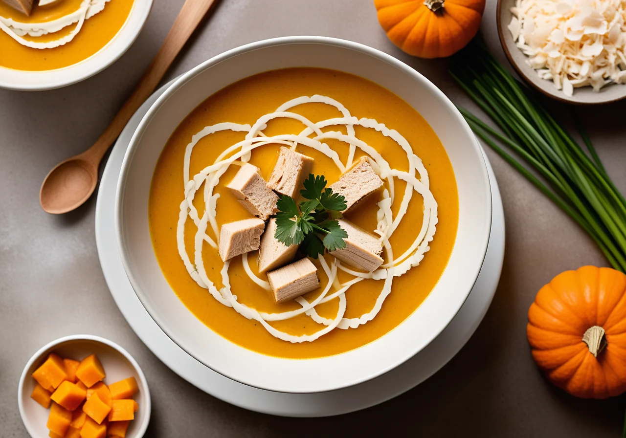 Coconut Curry Soup with Turkey