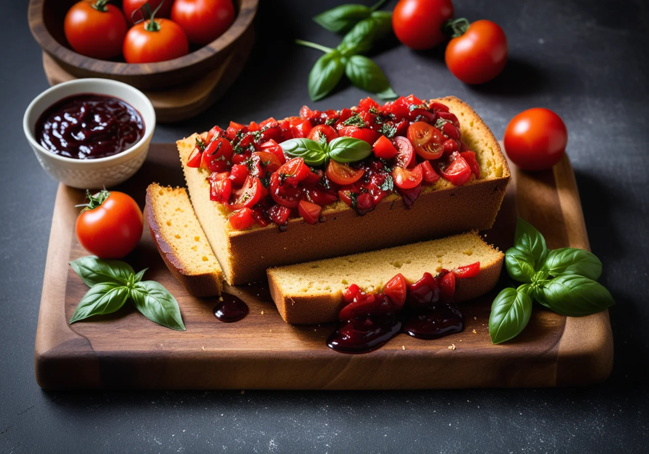 Cornbread with Tomato Chutney