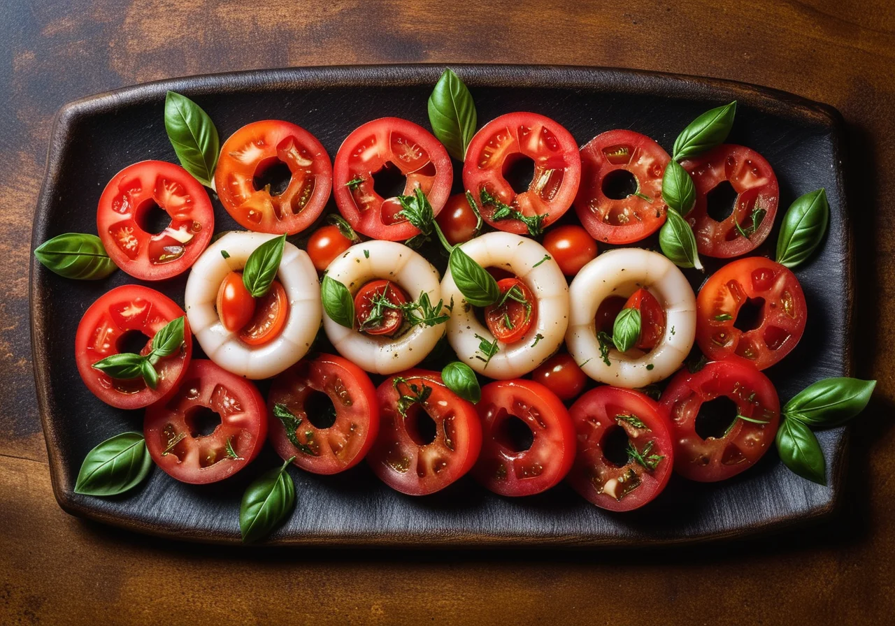 Mediterranean Stuffed Squid Tubes