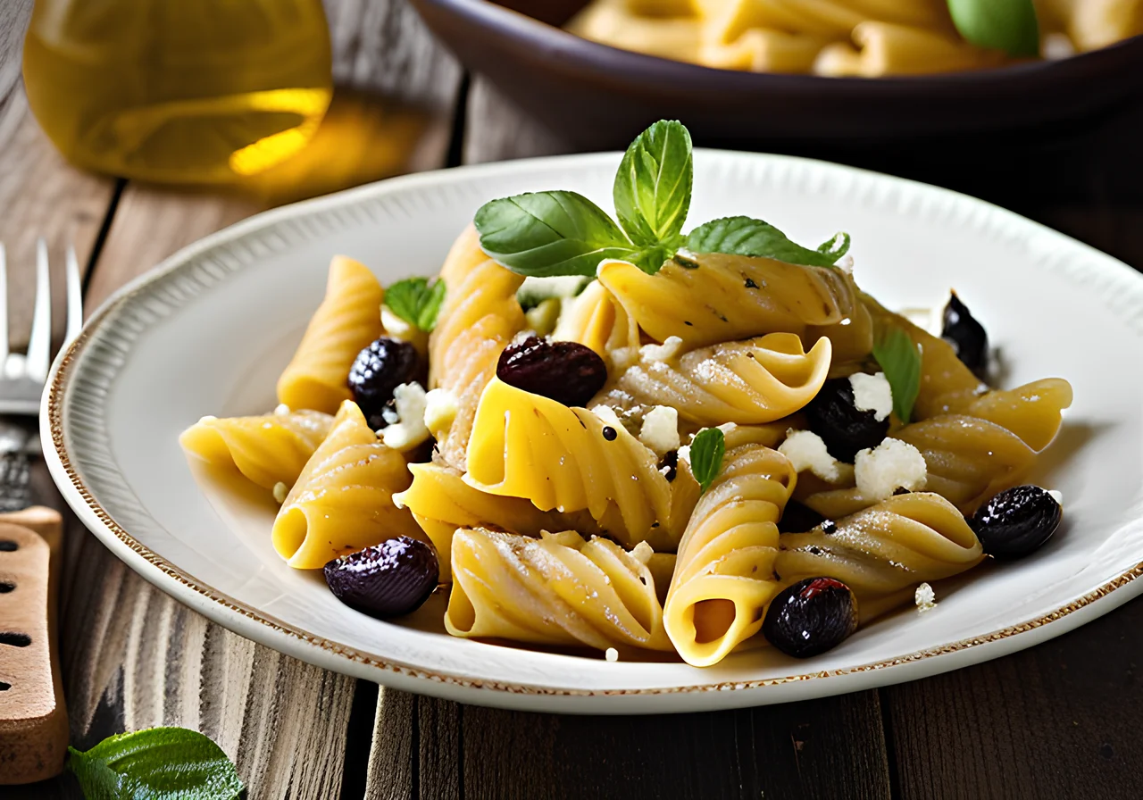 Fricelli with Mint and Eggplant