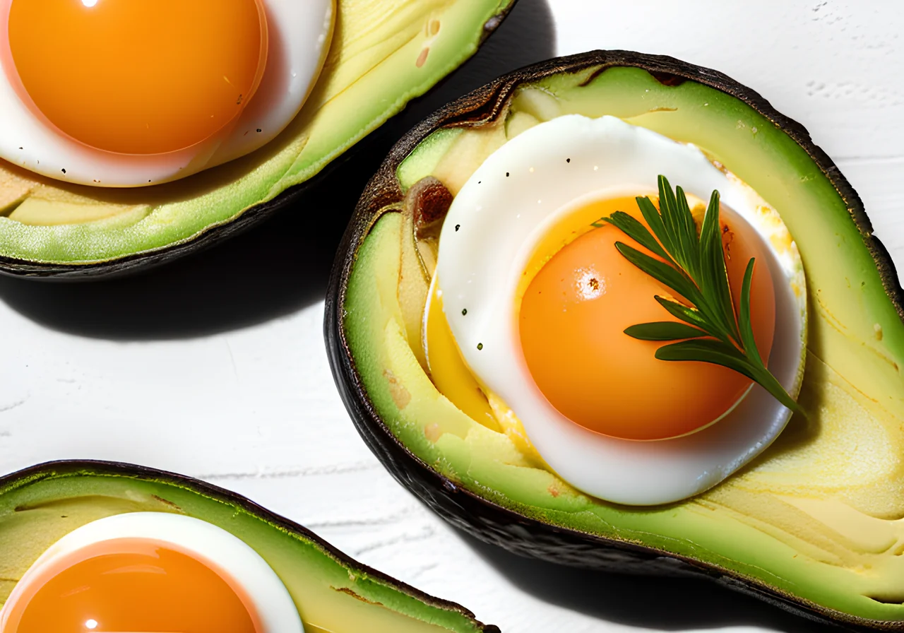 Avocado with Salmon and Eggs