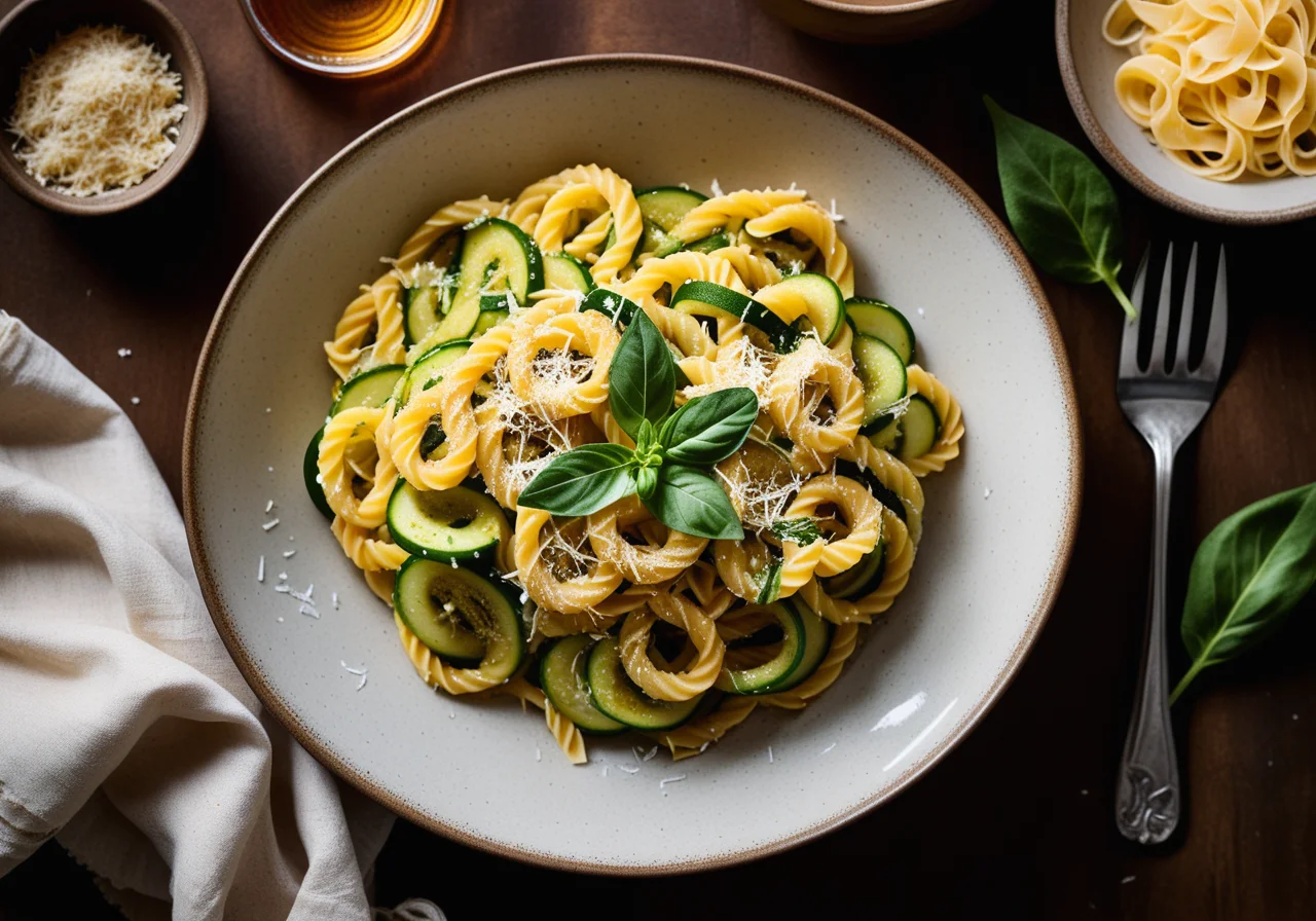 Pasta with Zucchini and Parmesan
