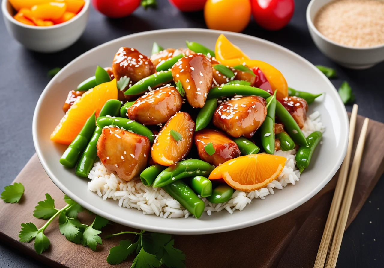 Sweet and Sour Chicken with Vegetables