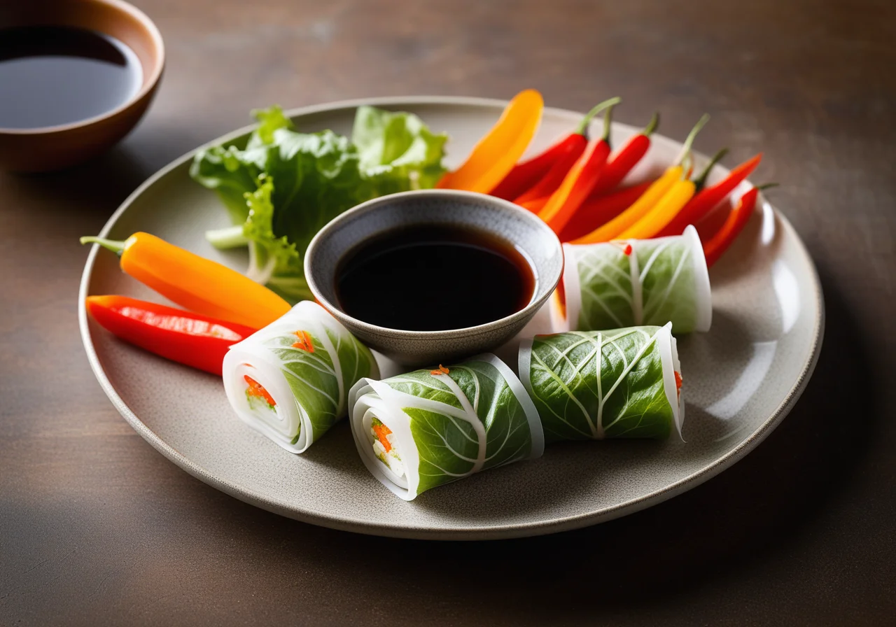 Lucky Rolls with Soy Sauce