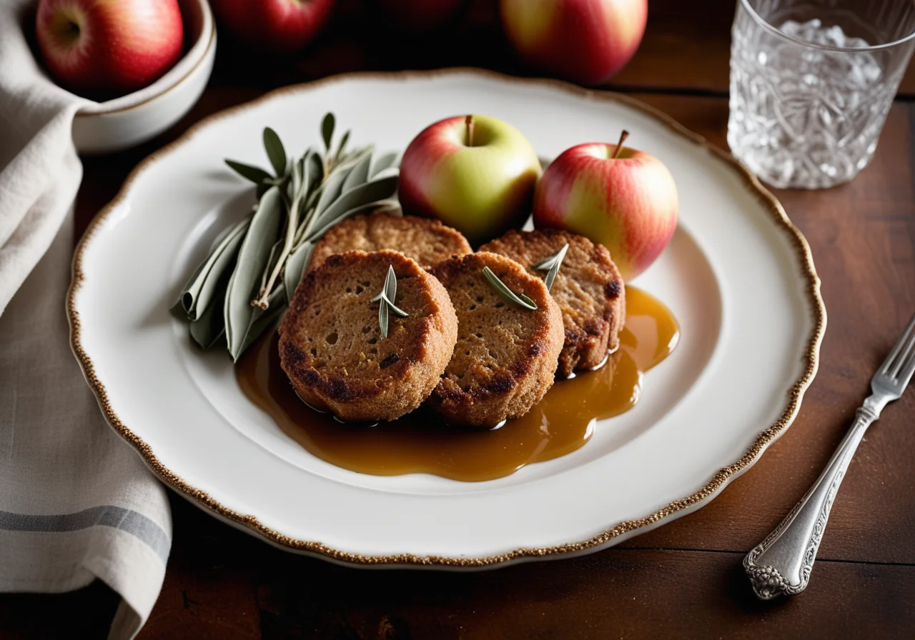Sage Veal Cutlets with Apple Slices