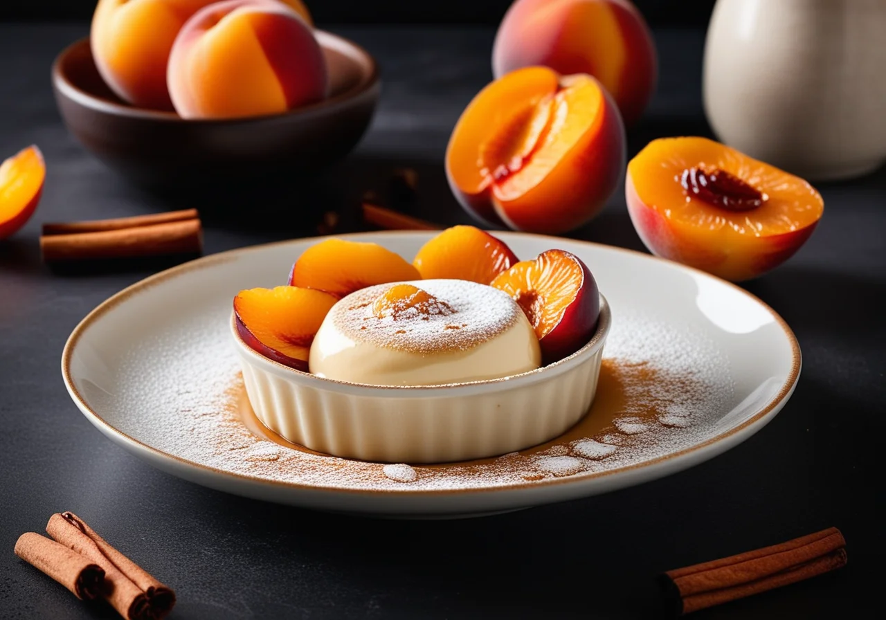 Spanish Dessert Cream with Apricots