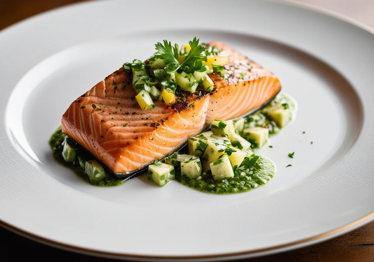 Steamed Salmon Fillets