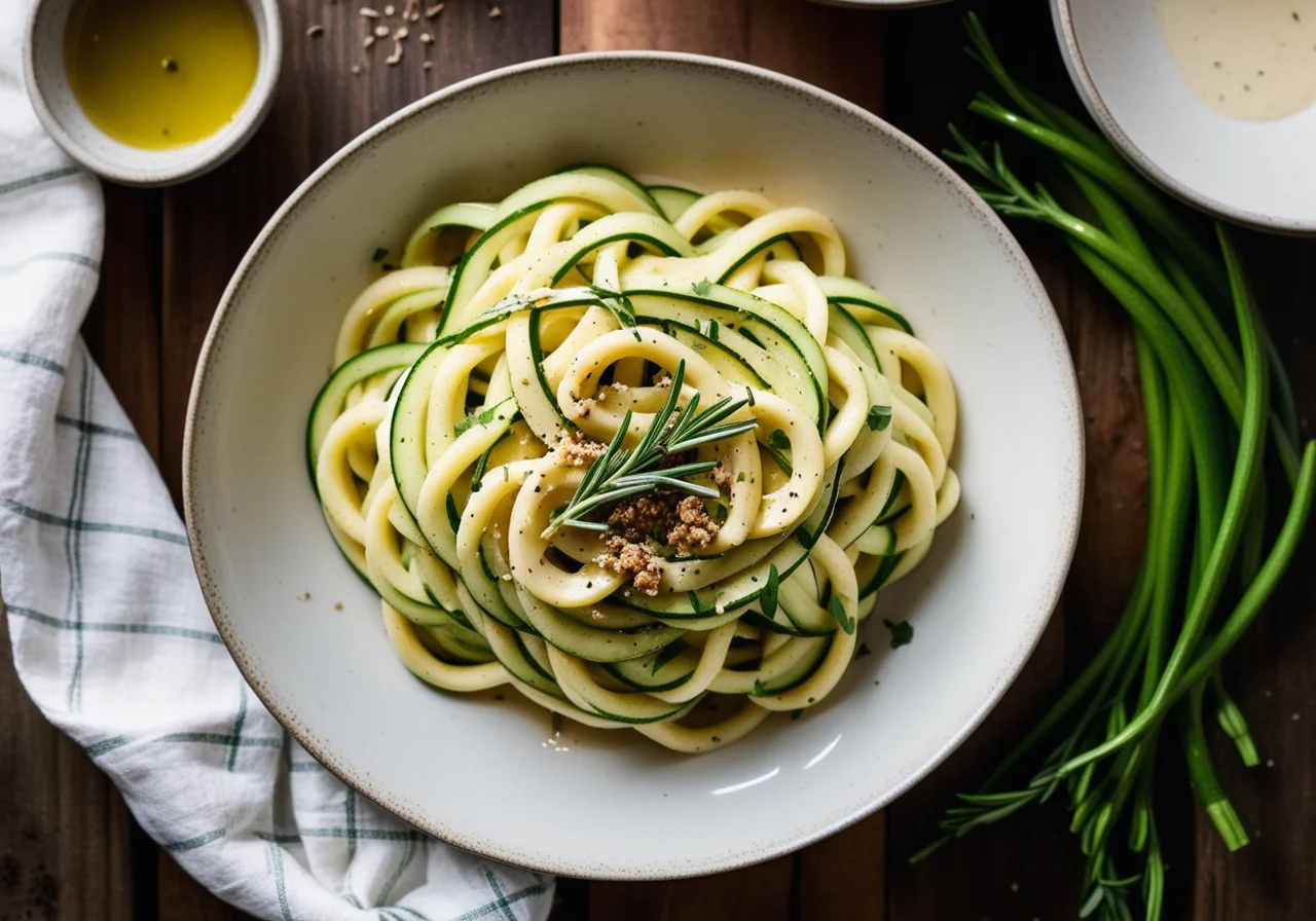 Pasta with Zucchini Ricotta Sauce