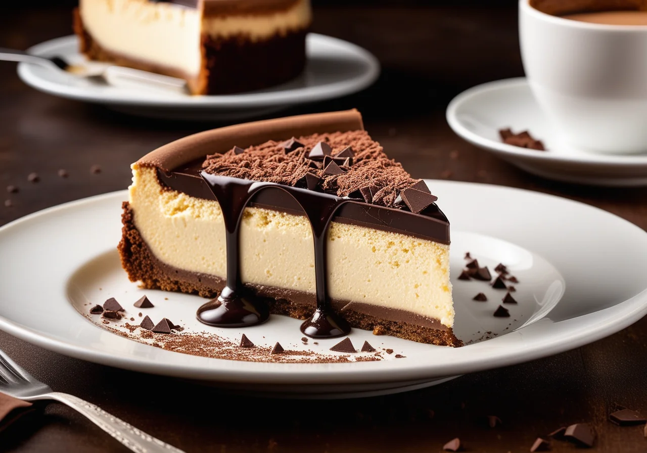 Coffee Cheesecake with Chocolate
