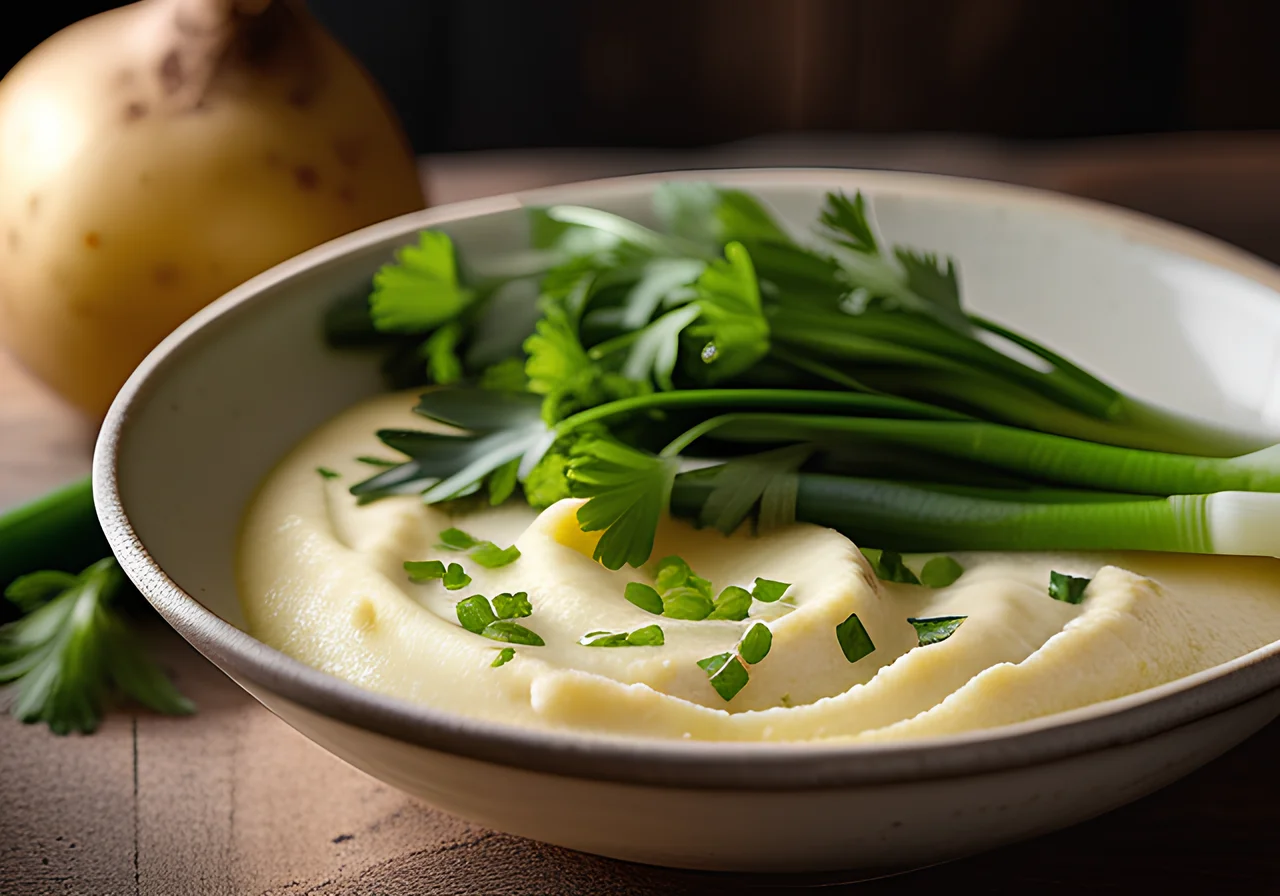 Potato Puree with Spring Onions