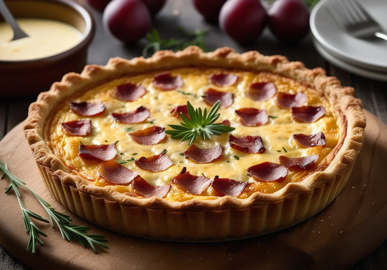 Cheese Bacon Quiche