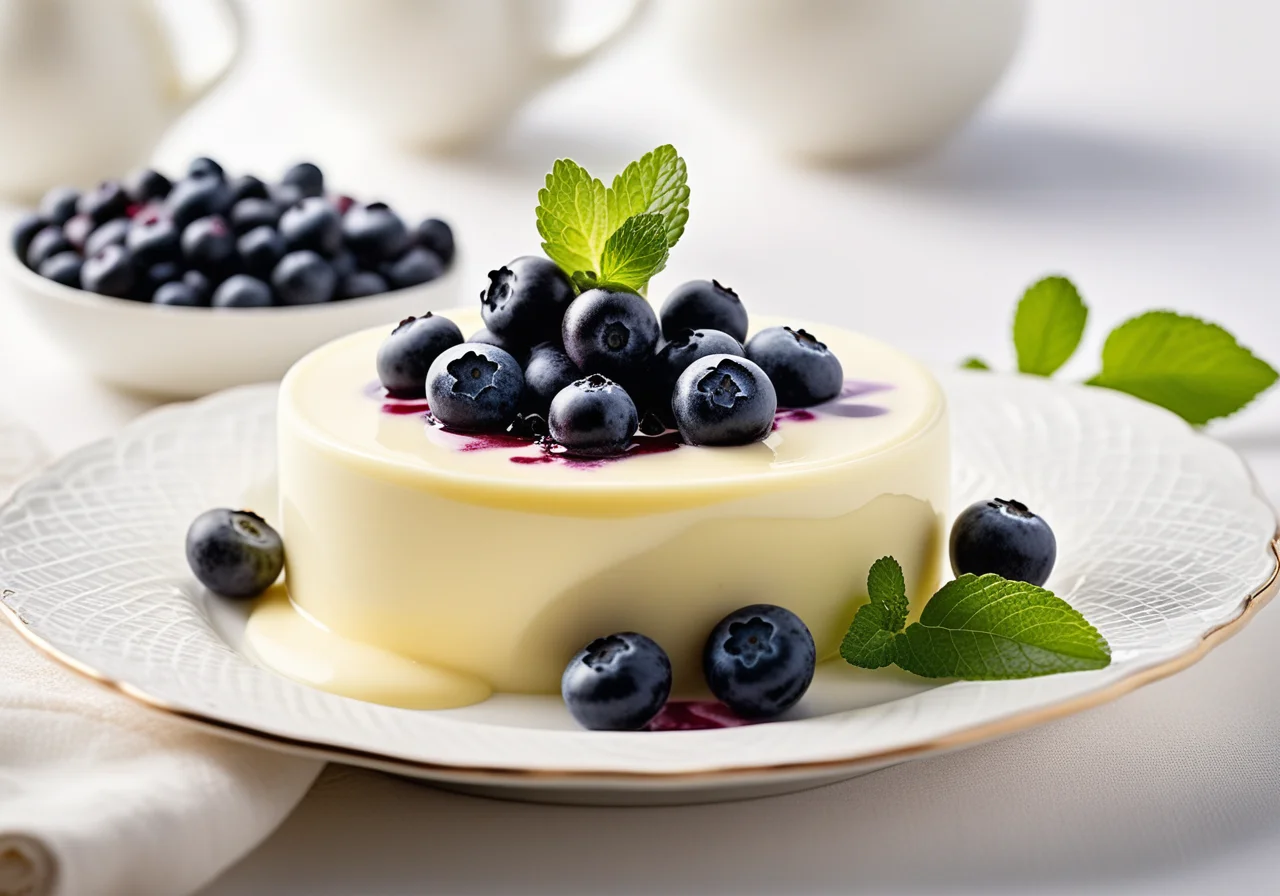 Vanilla Blueberry Layered Dessert