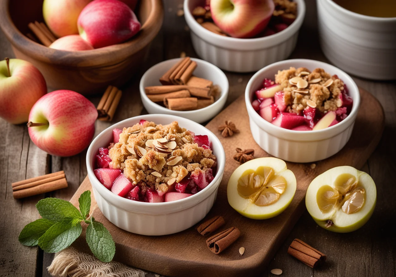 Apple and Rhubarb Crumble