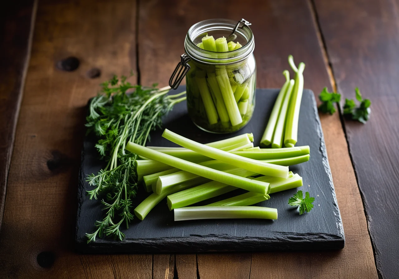 Pickled Celery Stalks